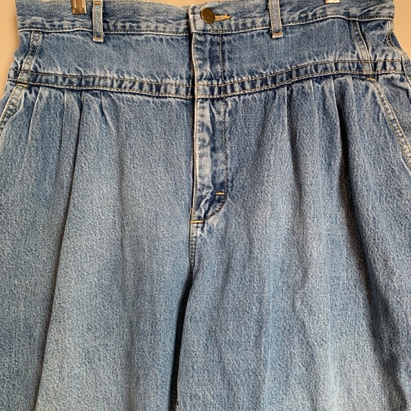 Vintage Lee Jeans Women Denim High Waist Pleat 80's - Picture 2 of 6
